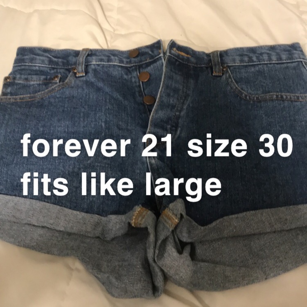 forever 21 high waisted jean shorts